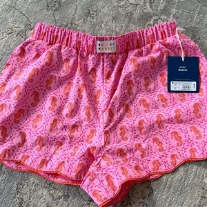 Roller Rabbit Pink & Orange Seahorse Boxer Shorts